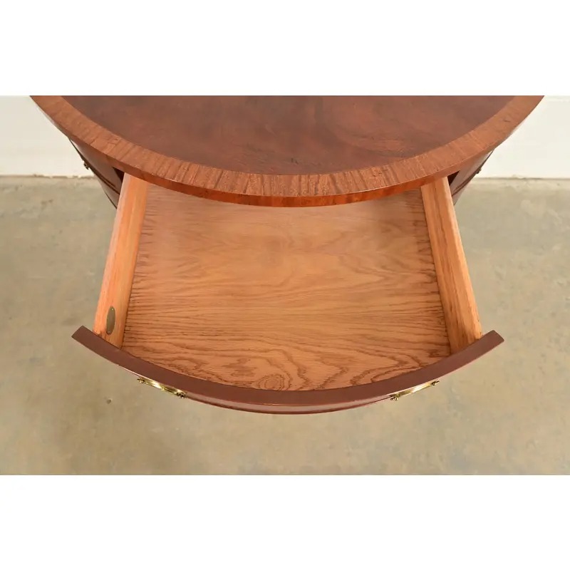 Baker Furniture Federal Inlaid Mahogany Demilune Sideboard Credenza - Image 7