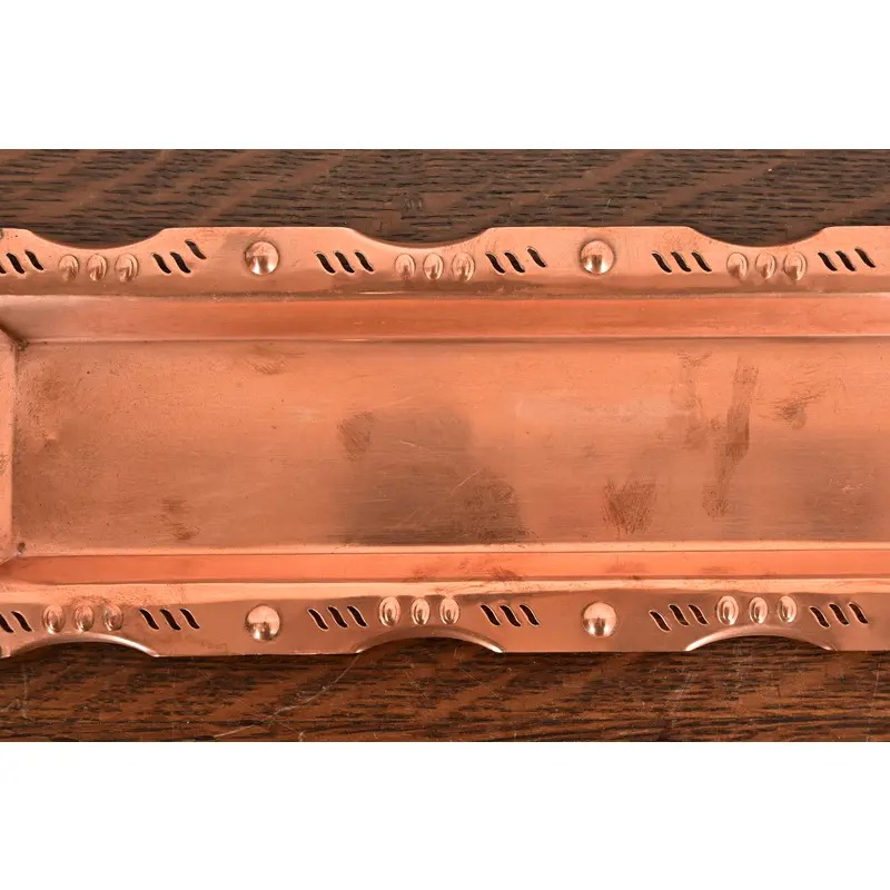 Liberty & Co. Style English Arts & Crafts Copper and Brass Tray - Image 7