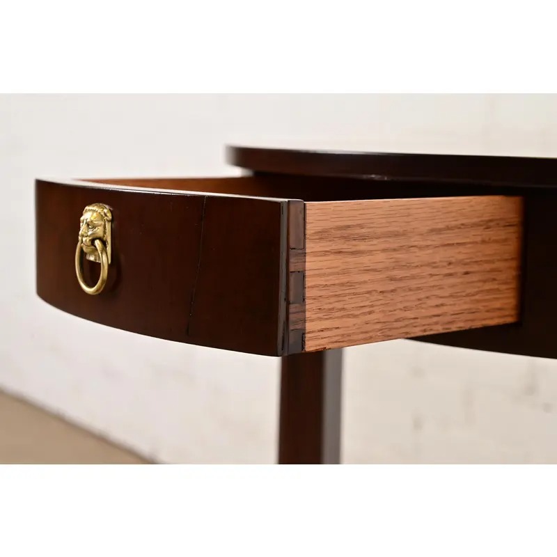 Baker Furniture French Empire Mahogany Gueridon or Tea Table, Newly Refinished - Image 8