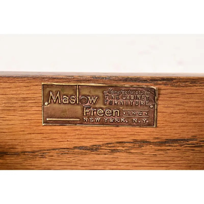 Maslow Freen French Regency Louis XVI Carved Mahogany Nightstands, Newly Refinished - Image 8
