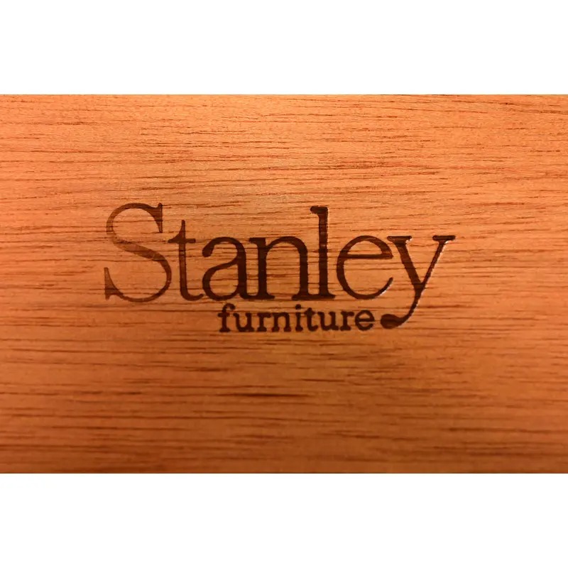Mid-Century Hollywood Regency Campaign Green Lacquered Faux Bamboo Triple Dresser or Credenza by Stanley, Newly Refinished - Image 8