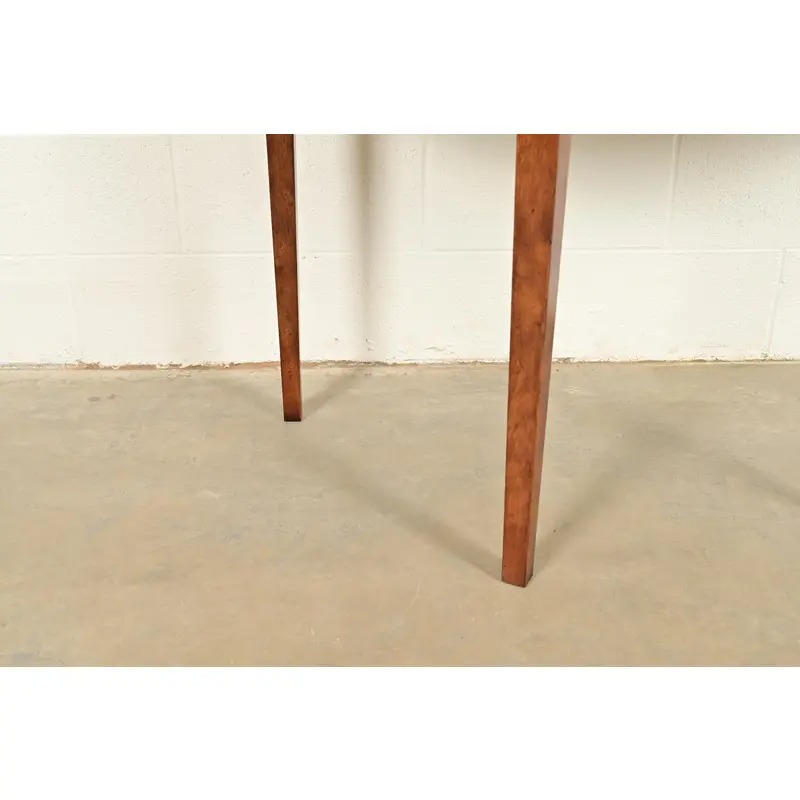 Baker Furniture Federal Banded Mahogany Demilune Console Table or Entry Table - Image 9