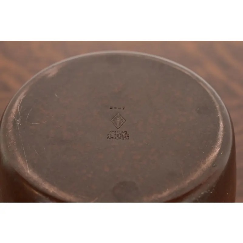 Heintz Arts & Crafts Sterling Silver on Bronze Humidor - Image 9