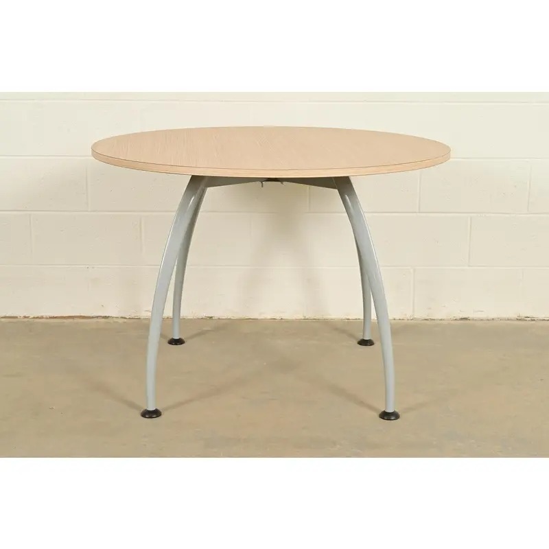 Herman Miller Style Modern Spider Leg Round Dining Table or Game Table - Image 9