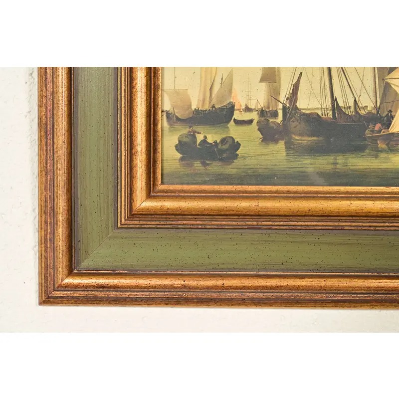 William Van De Velde "Ships in the Roads" Framed Print - Image 9