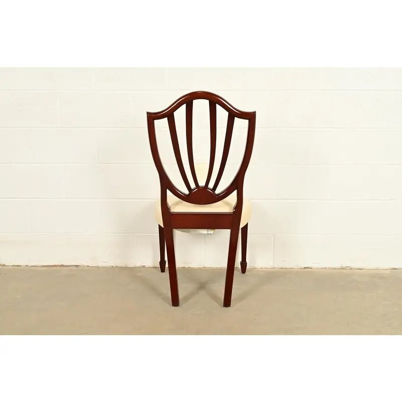 Baker Furniture Historic Charleston Federal Mahogany Shield Back Side Chair or Dining Chair - Image 10