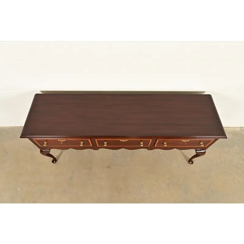 Henkel Harris Queen Anne Solid Mahogany Sideboard Credenza - Image 10