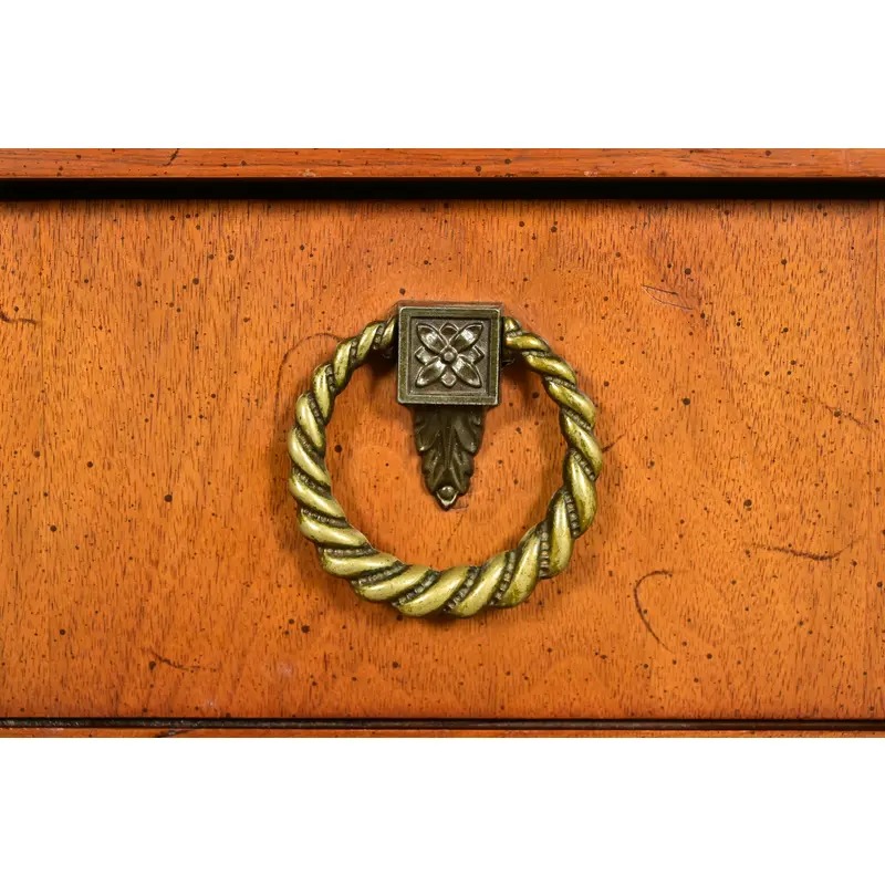 Henredon French Regency Louis XVI Carved Walnut Nightstand, Circa 1960s - Image 10