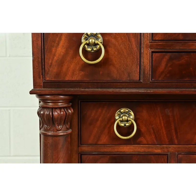 Ralph Lauren Style American Empire Flame Mahogany Master Chest of Drawers by Henredon - Image 10