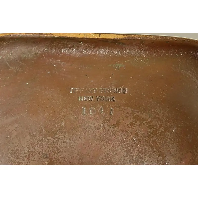 Tiffany Studios New York Zodiac Pattern Bronze Match Box Holder - Image 10