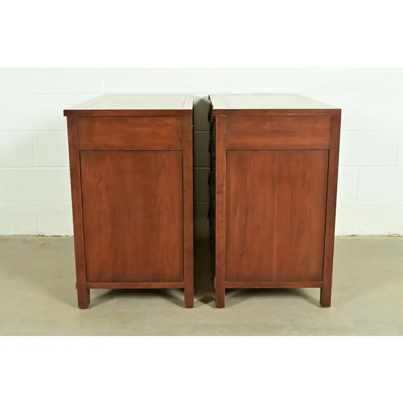Baker Furniture French Empire Cherry Wood Dressers or Chests of Drawers, Pair - Image 11