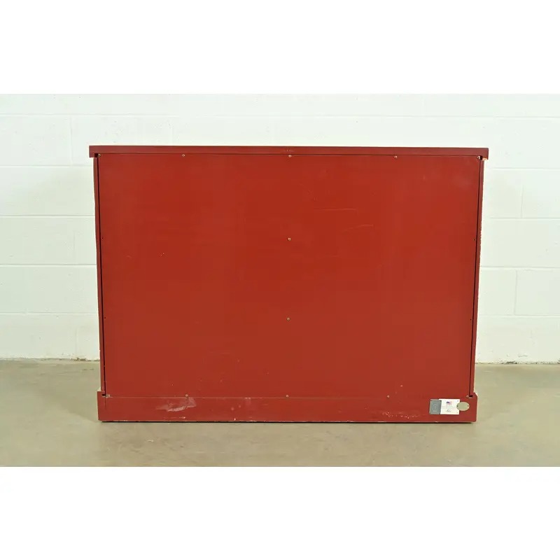 Barbara Barry for Baker Furniture Diamond Silver Leaf Cabinet or Credenza - Image 11