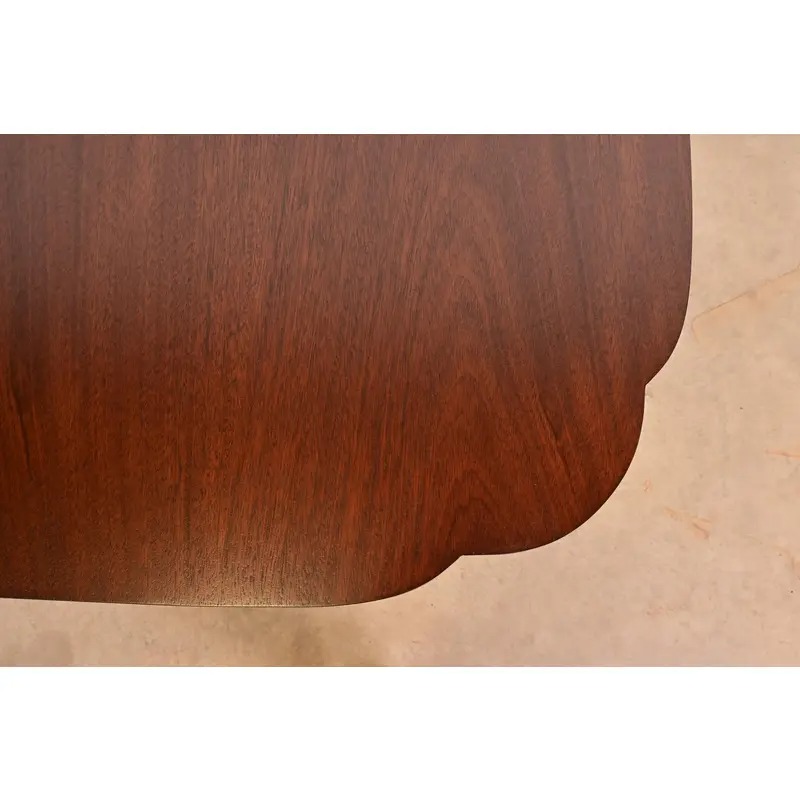 Kindel Furniture Georgian Mahogany Double Pedestal Extension Dining Table, Newly Refinished - Image 11