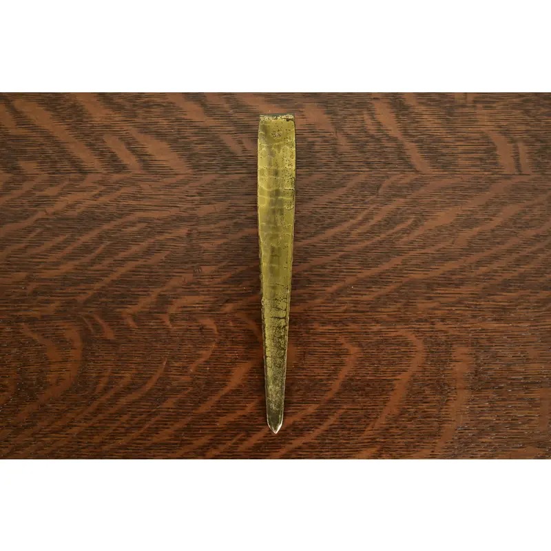 Roycroft Arts & Crafts Hammered Brass Over Copper Letter Opener - Image 11