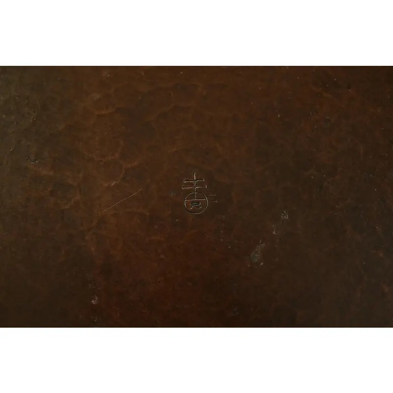 Roycroft Arts & Crafts Hammered Copper Large Handled Tray - Image 11