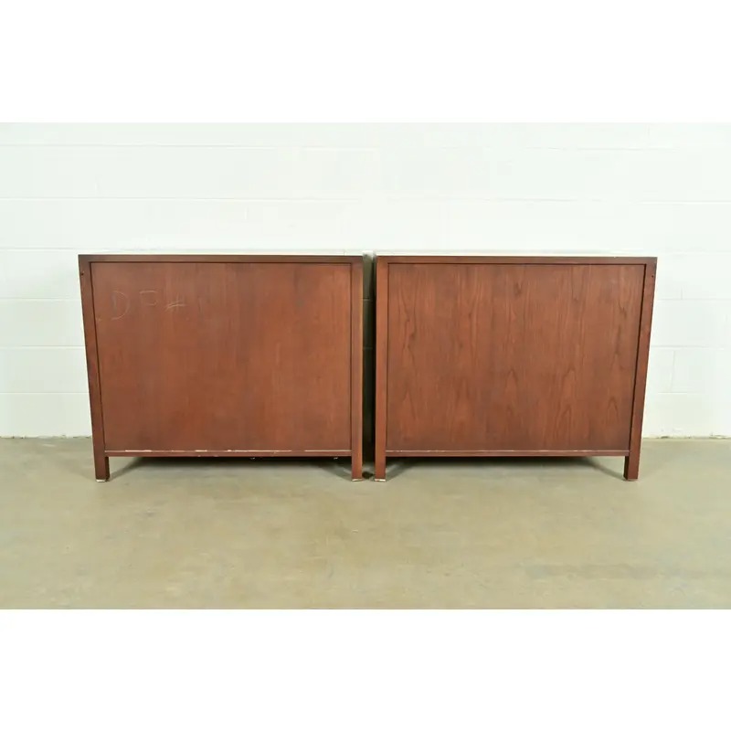 Baker Furniture French Empire Cherry Wood Dressers or Chests of Drawers, Pair - Image 12
