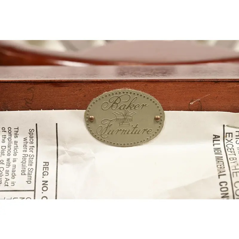 Baker Furniture Historic Charleston Federal Mahogany Shield Back Side Chair or Dining Chair - Image 12