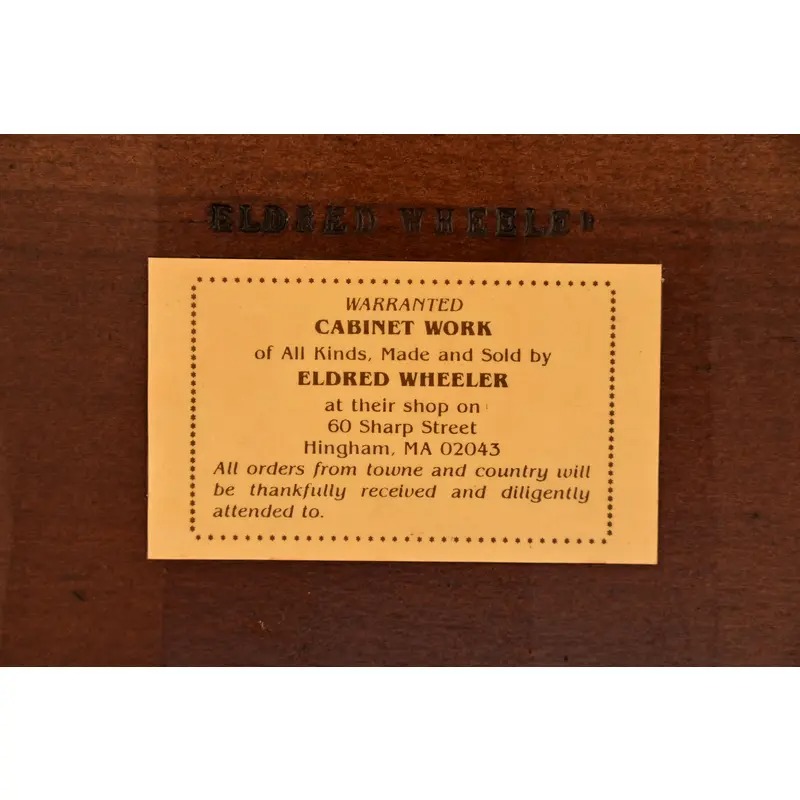 Eldred Wheeler Early American Shaker Solid Cherry Wood Drop Leaf Harvest Dining Table, Newly Refinished - Image 12