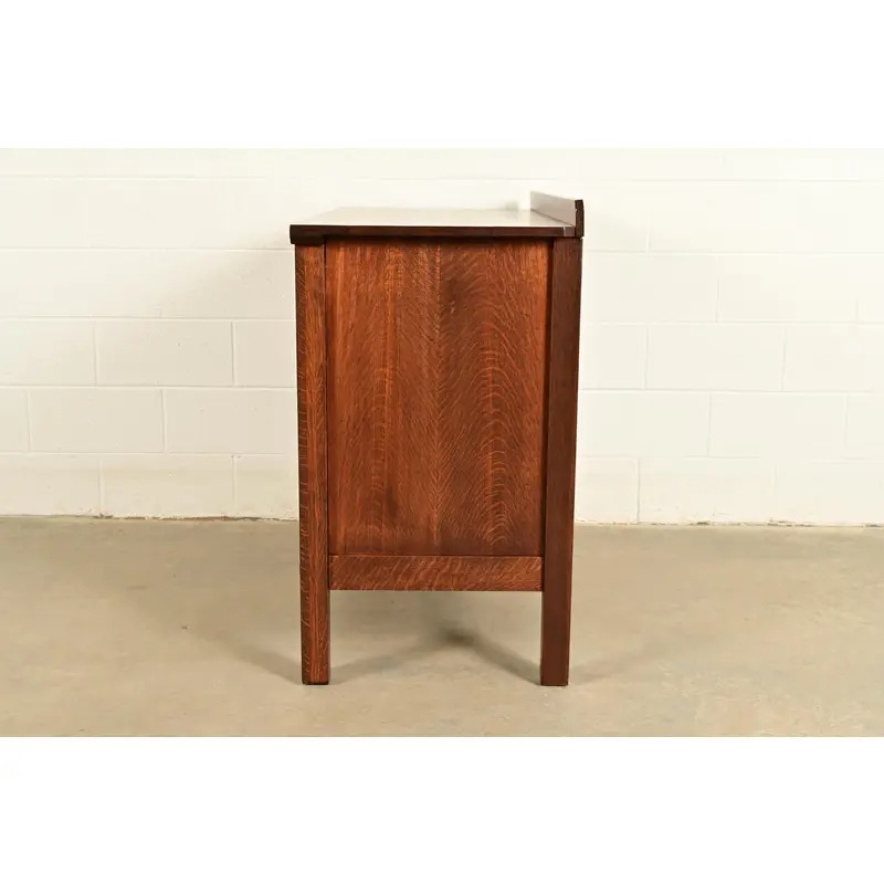 Lifetime Furniture Antique Mission Oak Arts & Crafts Sideboard, Newly Refinished - Image 12