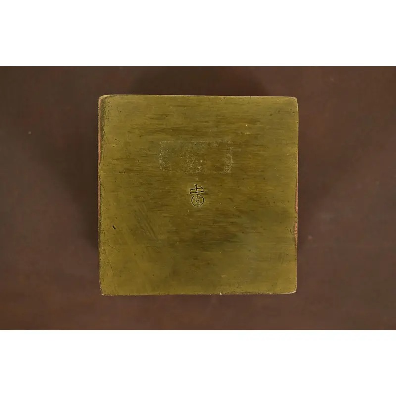 Roycroft Arts & Crafts Hammered Brass Over Copper Inkwell - Image 12