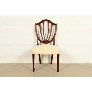 Baker Furniture Historic Charleston Federal Mahogany Shield Back Side Chair or Dining Chair