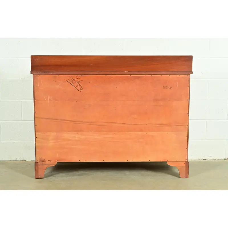 Federal Cherry Wood Serpentine Front Sideboard Buffet by Morganton, Circa 1950s - Image 13
