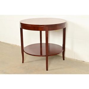 Kindel Furniture Modern Regency Mahogany Two-Tier Center Table or Tea Table