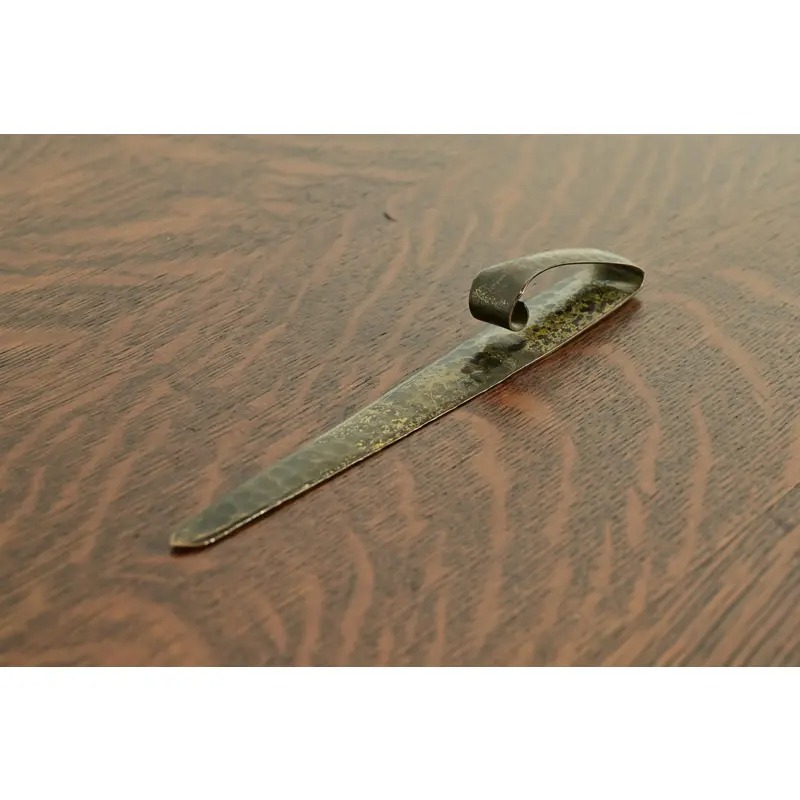 Roycroft Arts & Crafts Hammered Brass Over Copper Letter Opener