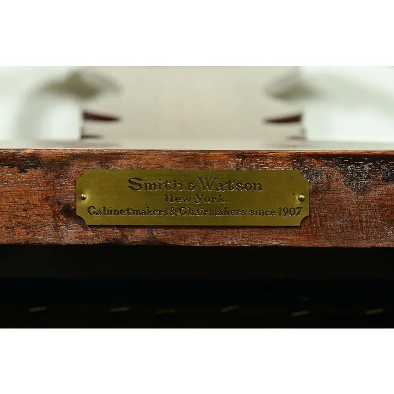Smith & Watson Georgian Carved Mahogany Side Chairs or Dining Chairs, Pair - Image 13