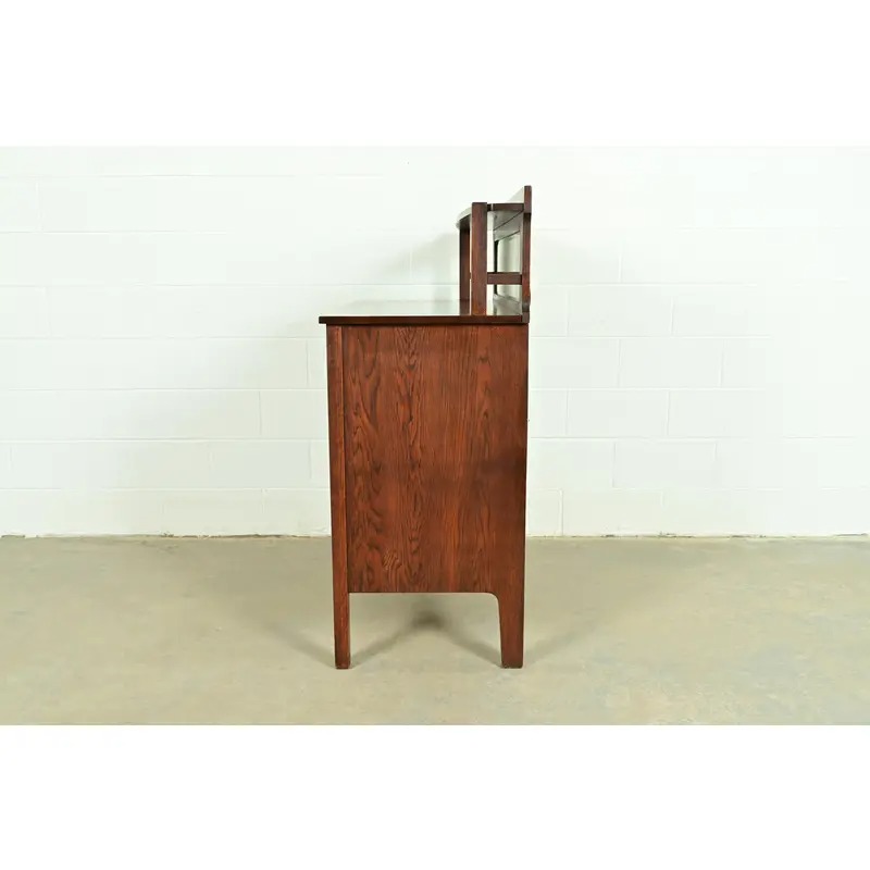 Stickley Brothers Style Antique Mission Oak Arts & Crafts Sideboard or Bar Cabinet, Circa 1910 - Image 13
