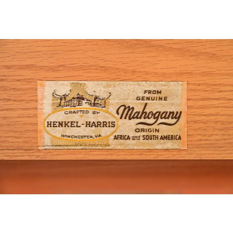 Henkel Harris Queen Anne Solid Mahogany Sideboard Credenza - Image 14
