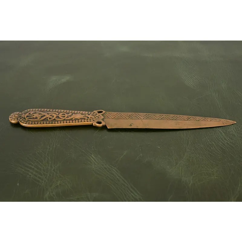 Marshall Field & Co. Antique Viking Bronze Letter Opener, Circa 1910 - Image 2
