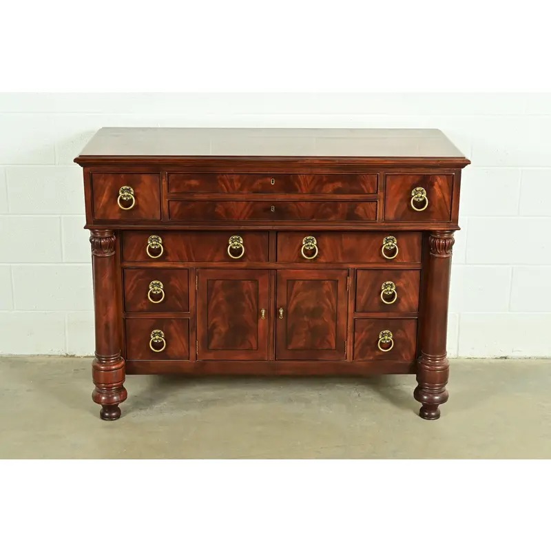 Ralph Lauren Style American Empire Flame Mahogany Master Chest of Drawers by Henredon - Image 2