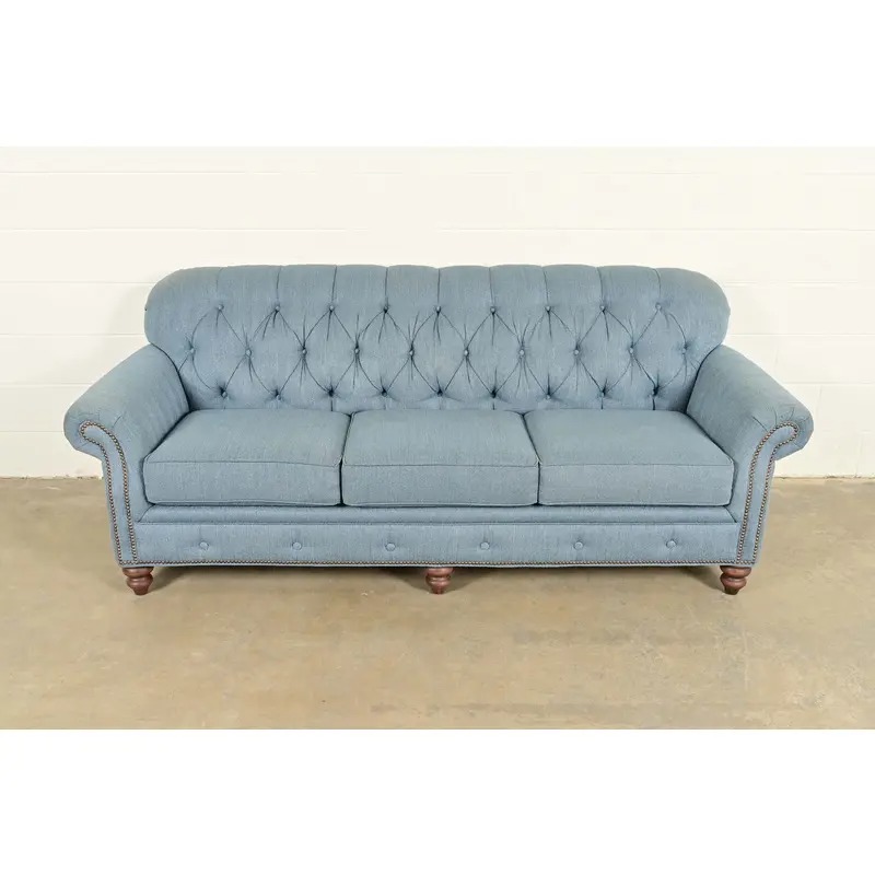 Smith Brothers Traditional Roll Arm Tufted Sofa - Image 2
