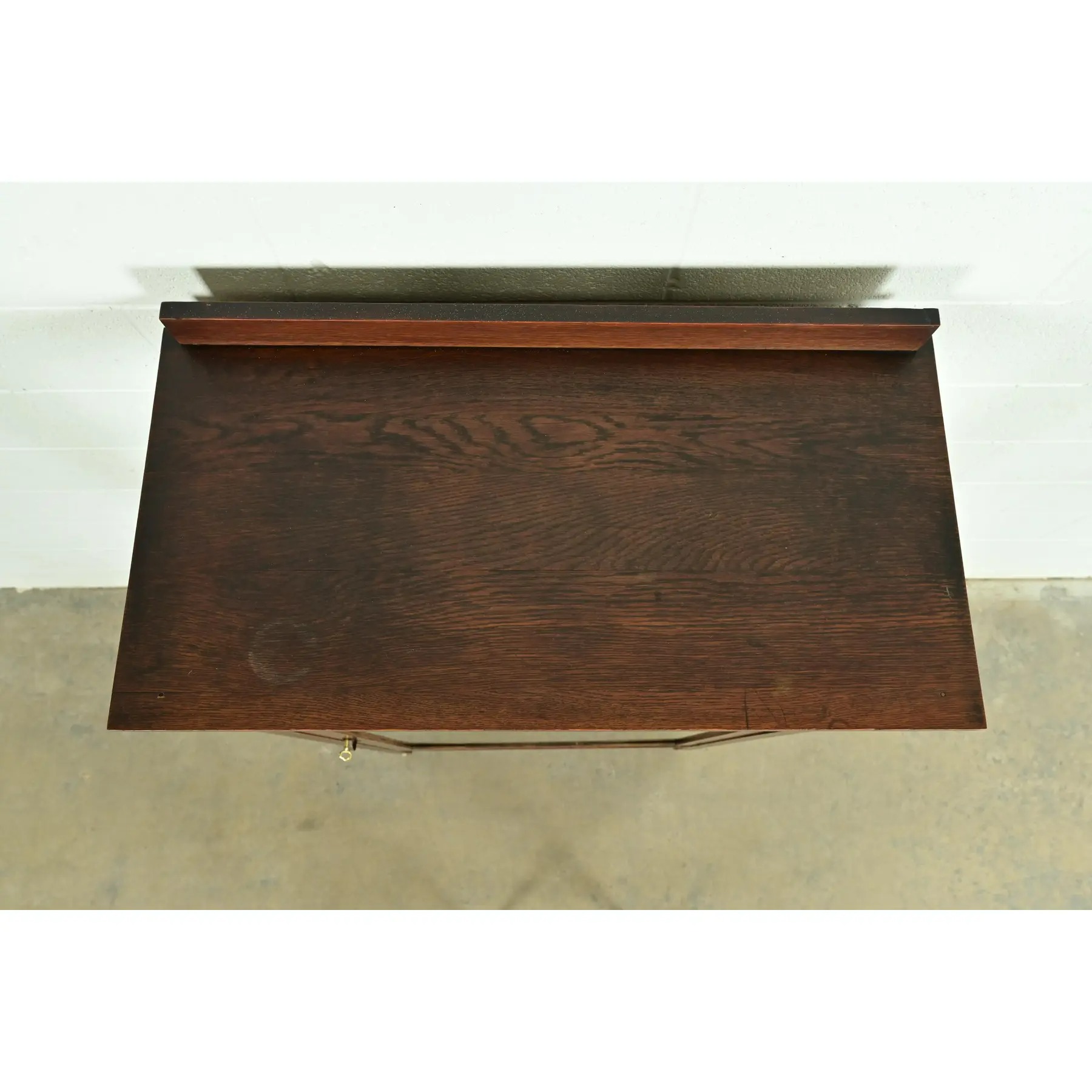 Limbert Style Antique Mission Oak Arts & Crafts Bookcase or China Cabinet, Circa 1910 - Image 9