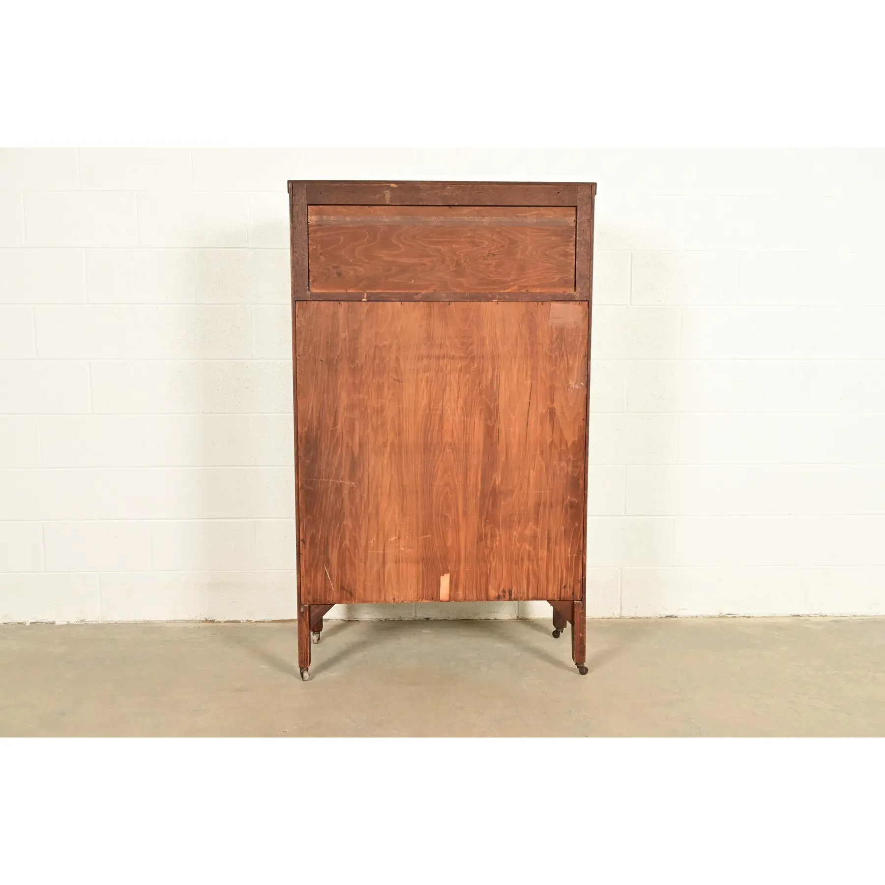 Stickley Brothers Style Antique Mission Oak Arts & Crafts Bookcase Cabinet, Circa 1910 - Image 9