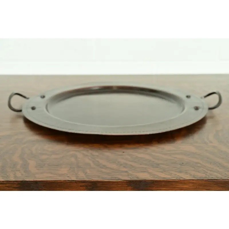 Roycroft Arts & Crafts Hammered Copper Large Handled Tray - Image 4