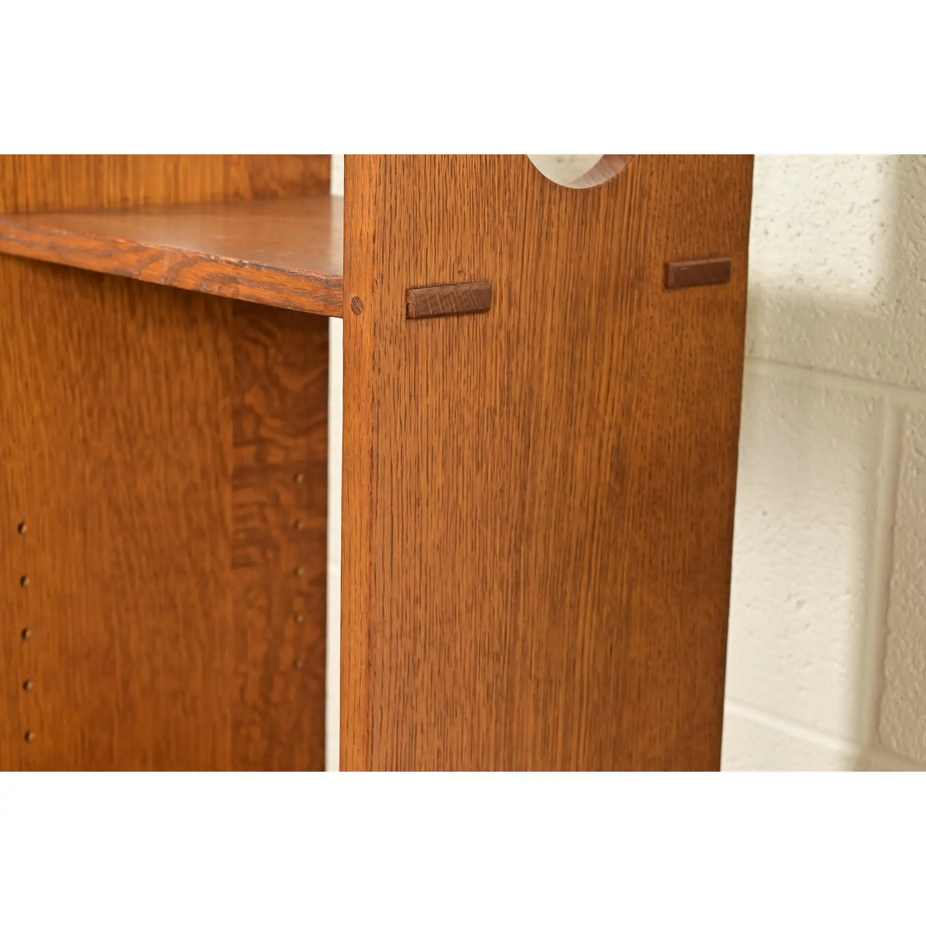 Stickley Mission Oak Arts & Crafts Cutout Bookshelf - Image 7