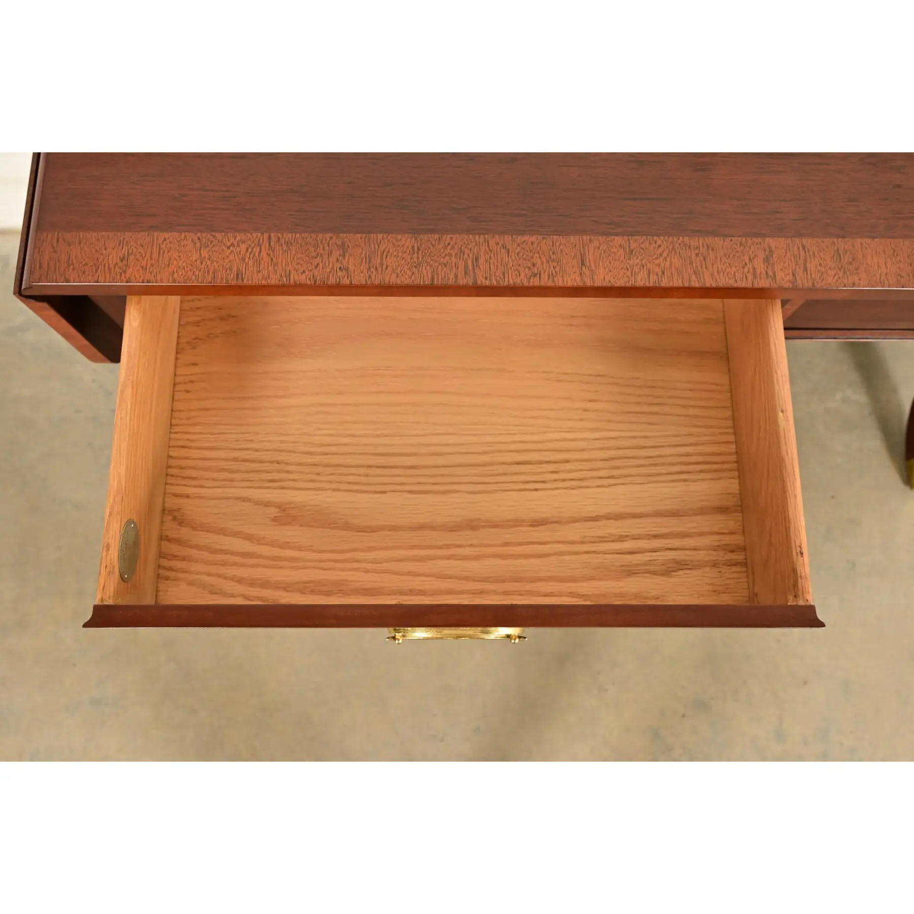 Baker Furniture English Regency Lyre Base Console or Sofa Table - Image 7