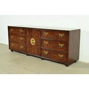 Henredon Mid-Century Hollywood Regency Chinoiserie Mahogany Dresser or Credenza, Circa 1970s