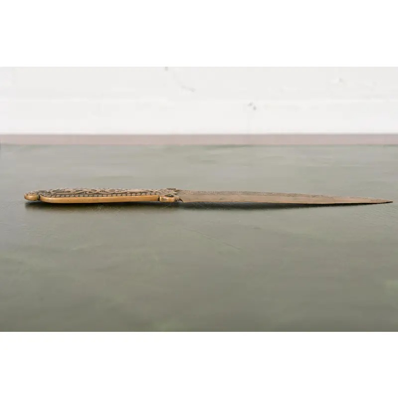 Marshall Field & Co. Antique Viking Bronze Letter Opener, Circa 1910 - Image 5