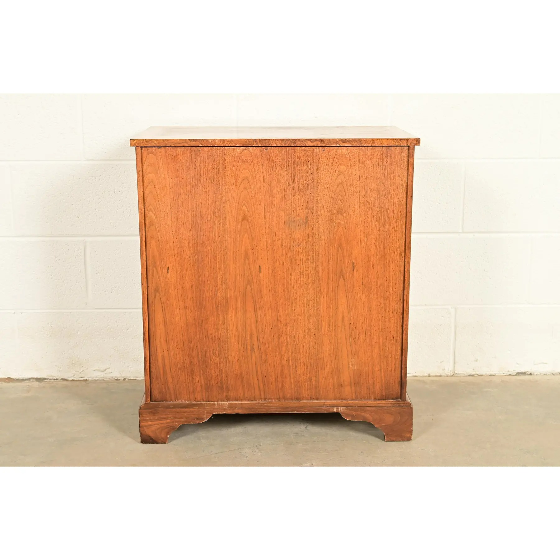 Baker Furniture Georgian Burled Walnut Writing Desk, Circa 1970s - Image 13
