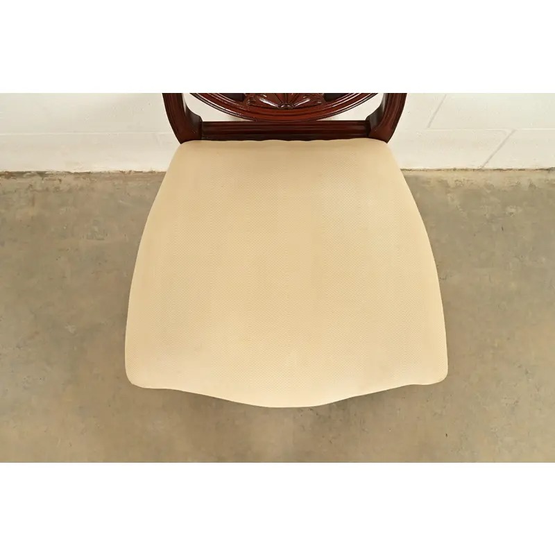 Baker Furniture Historic Charleston Federal Mahogany Shield Back Side Chair or Dining Chair - Image 6