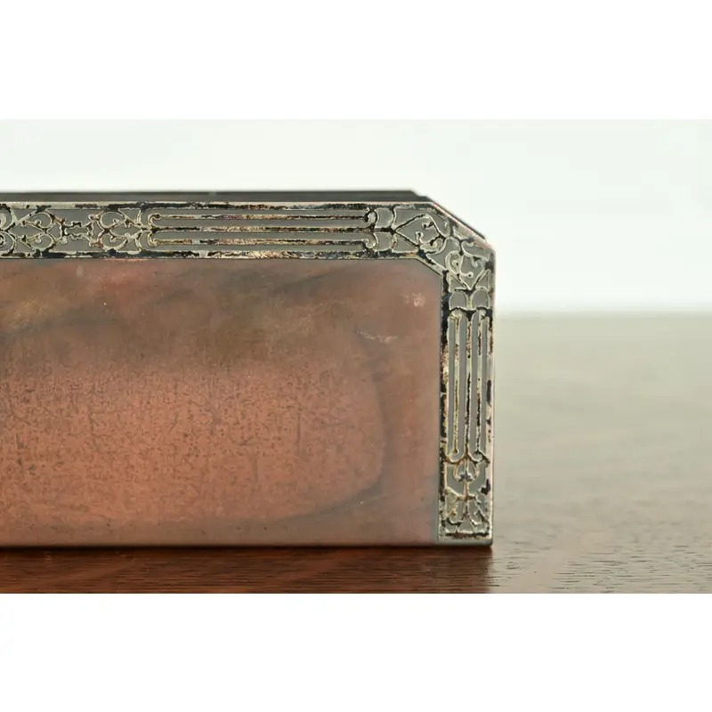 Heintz Arts & Crafts Sterling Silver on Bronze Letter Rack - Image 6