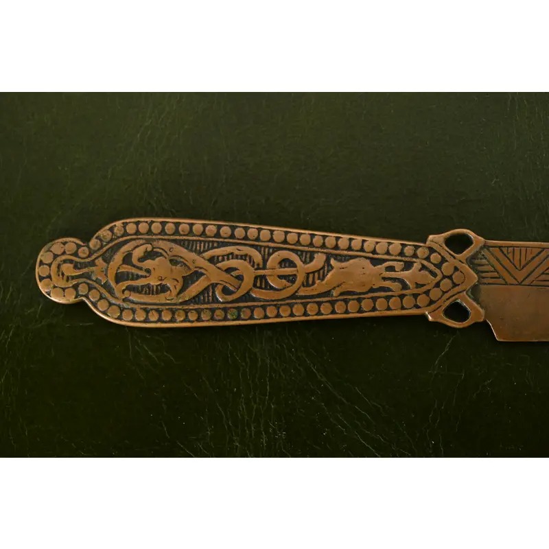 Marshall Field & Co. Antique Viking Bronze Letter Opener, Circa 1910 - Image 6