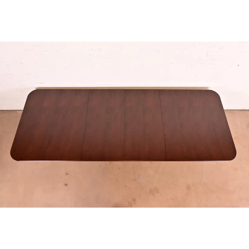Ralph Lauren Regency Carved Mahogany "Duke" Extension Dining Table, Newly Refinished - Image 6