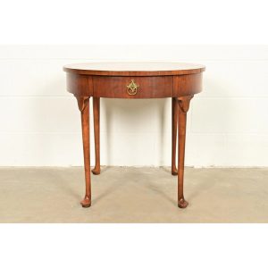 Baker Furniture Queen Anne Walnut Tea Table