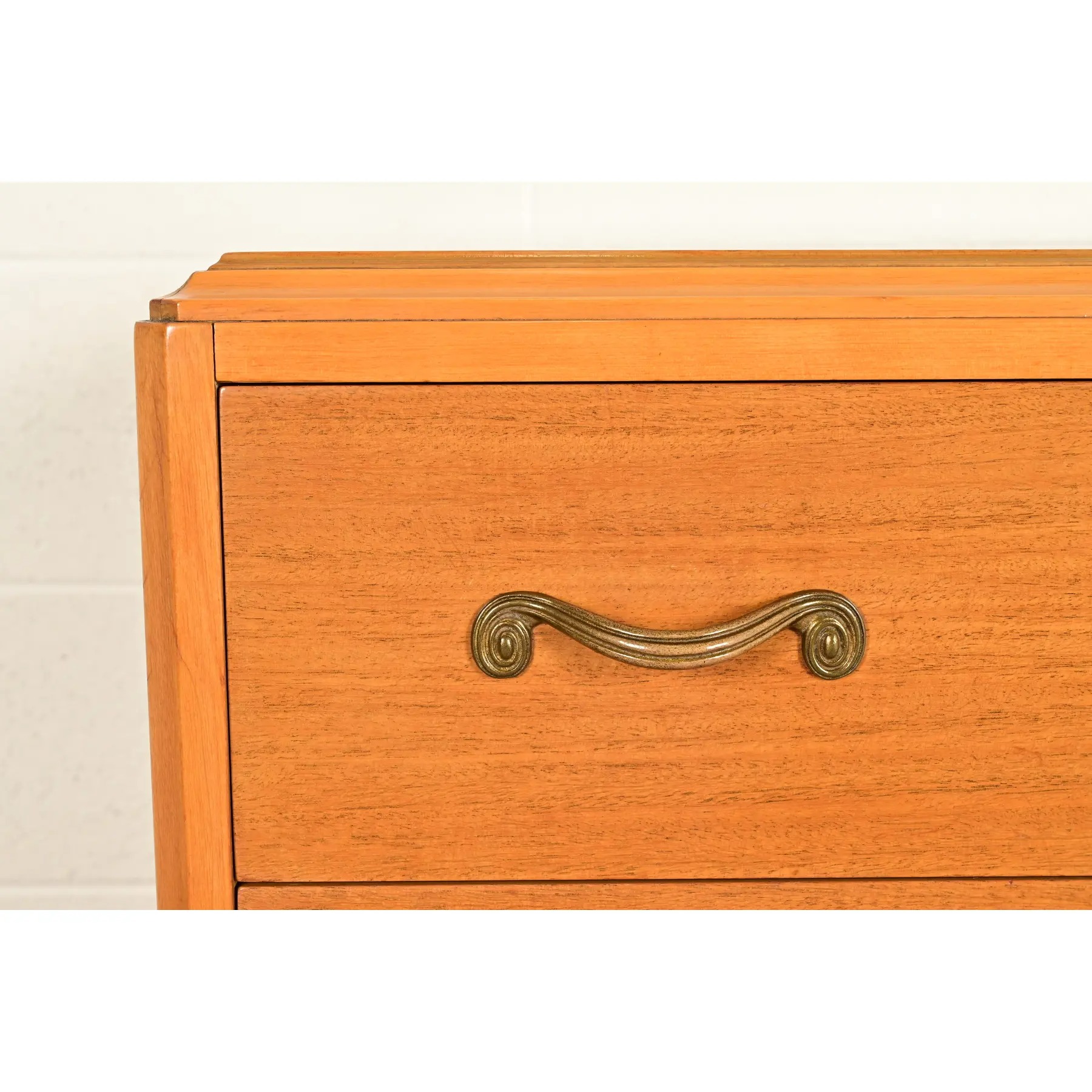 Mid-Century French Regency Carved Mahogany Highboy Dresser or Chest of Drawers, Circa 1950s - Image 10