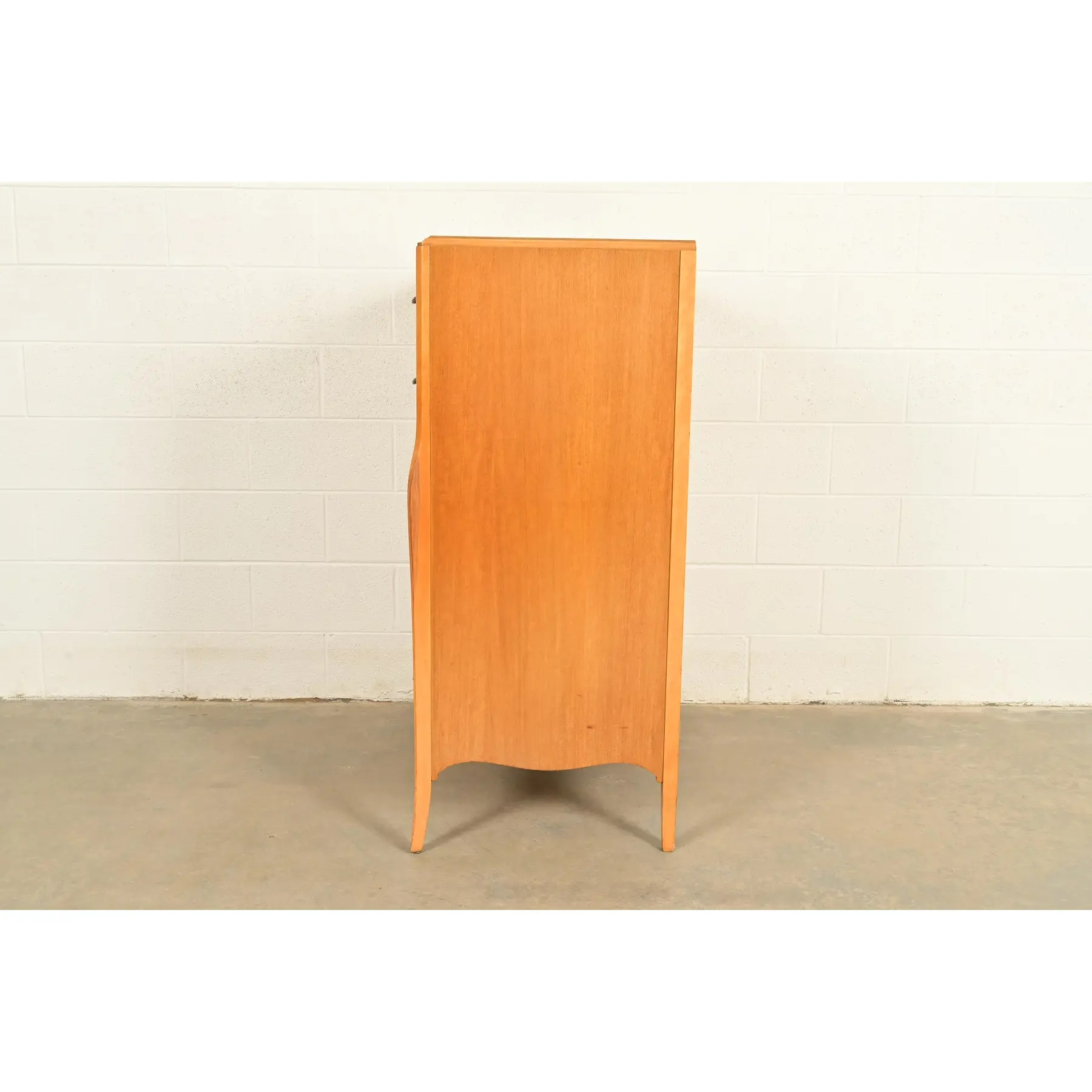 Mid-Century French Regency Carved Mahogany Highboy Dresser or Chest of Drawers, Circa 1950s - Image 14