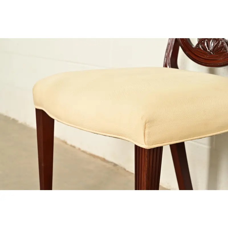 Baker Furniture Historic Charleston Federal Mahogany Shield Back Side Chair or Dining Chair - Image 7